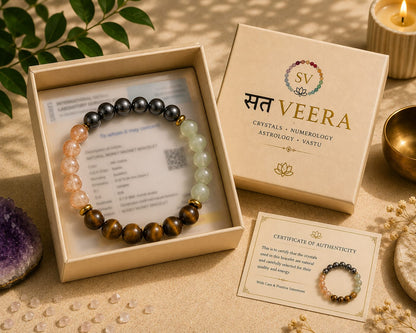 Money Magnet Crystal Bracelet | Wealth, Success & Abundance | SatVEERA